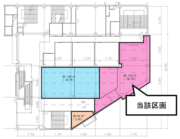 ウエルシアベルクス松原店3階物件