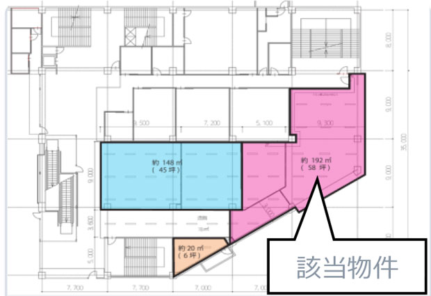 ウエルシアベルクス松原店3階物件